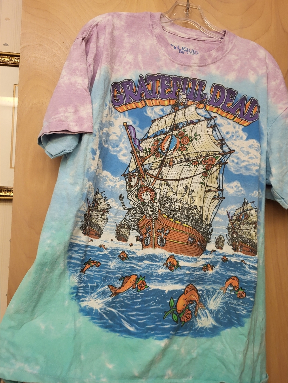 Grateful Dead By The Sea Vintage Tie Dye Y2K 2001 Tee Shirt Sz Xl